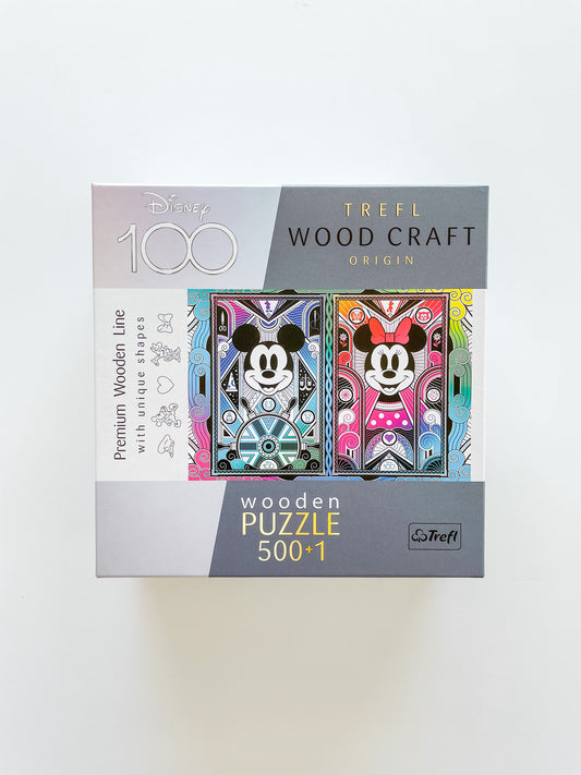 Mickey and Minnie 100 Years Wooden Puzzle