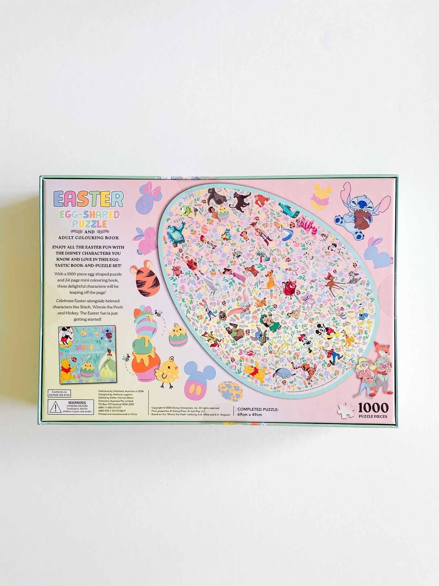 Disney Easter Egg Shaped Puzzle and Colouring Book