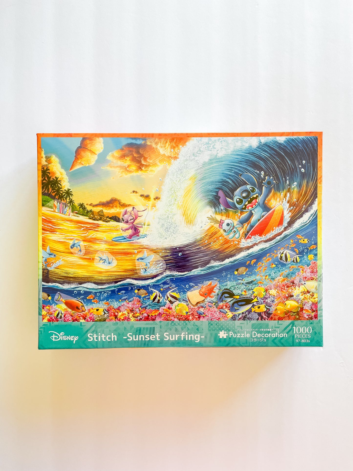 Stitch Sunset Surfing Puzzle